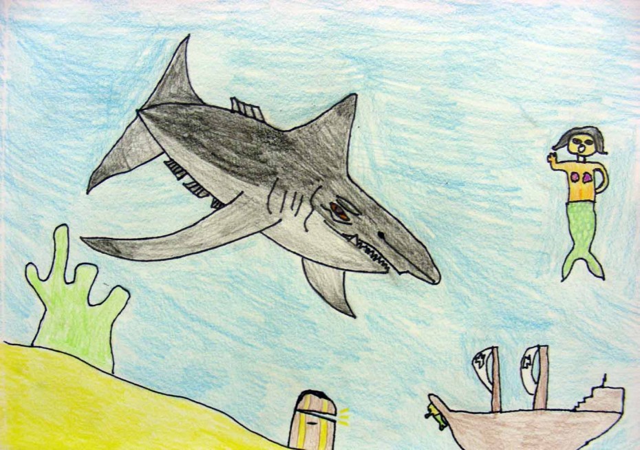 Jacob age11 Step-by-Step Drawing for the Shark